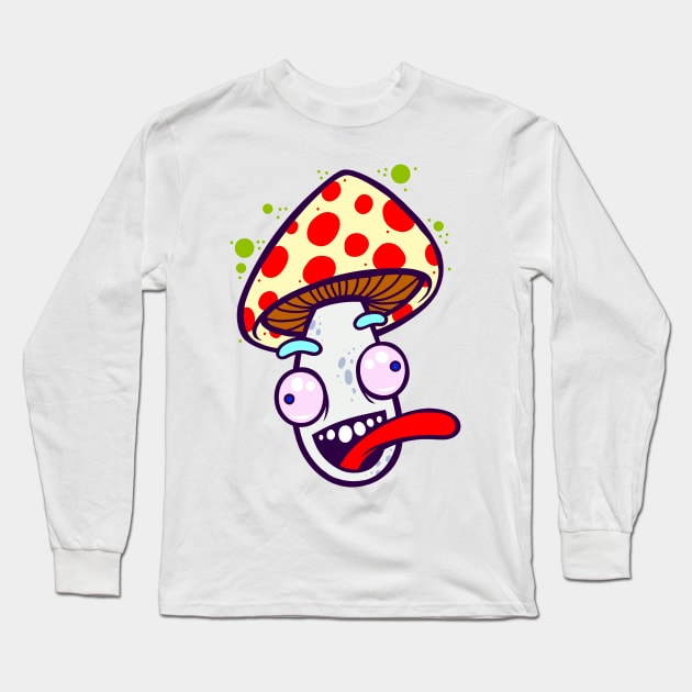 Trippin' Shroom Long Sleeve T-Shirt by ArtisticDyslexia